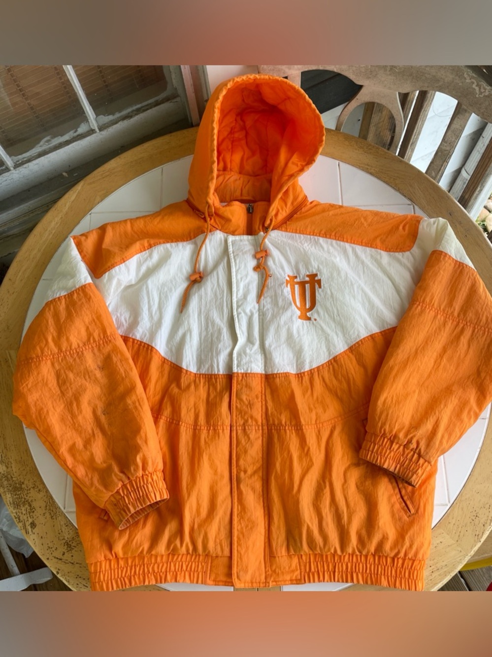 Vintage Tennessee Volunteers Puffer Jacket XL Retro Apex One UT VOLS Coat 90s